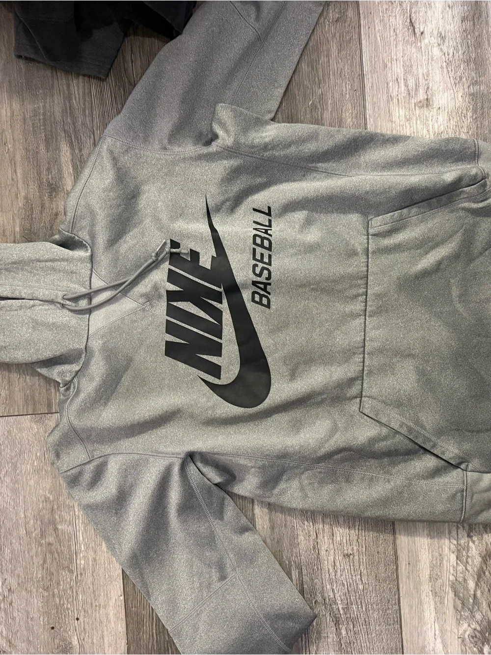 Nike Gray Baseball Sweatshirt Hoodie for Kids
